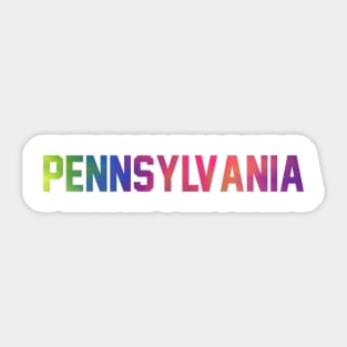 Pennsylvania Tie Dye Jersey Letter Sticker